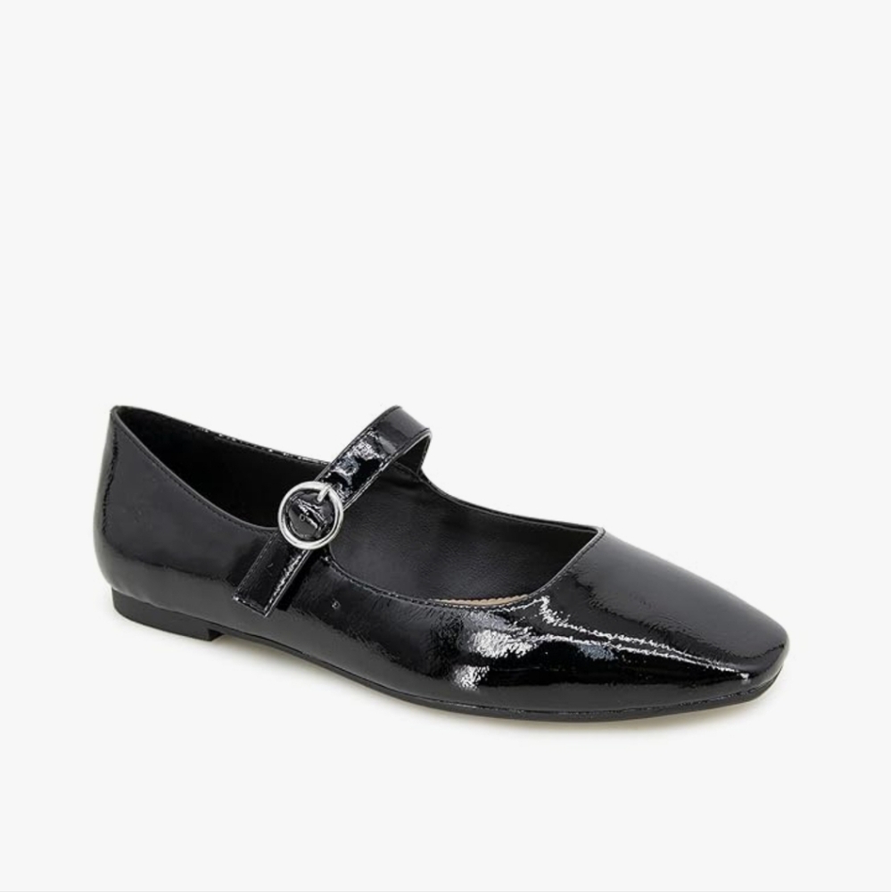 Esprit NWT Nicola Black Patent Flats Size 9.5M